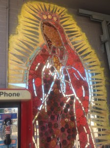 WELCOMING murals at East 1st Grocery in Austin, Texas. (Photo by Gus Jarvis)